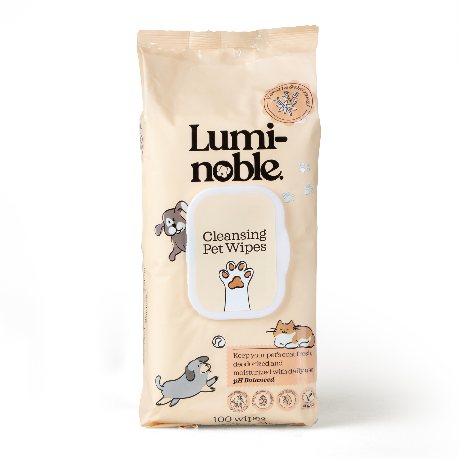 Lumi-Noble. Cleansing Pet Wipes