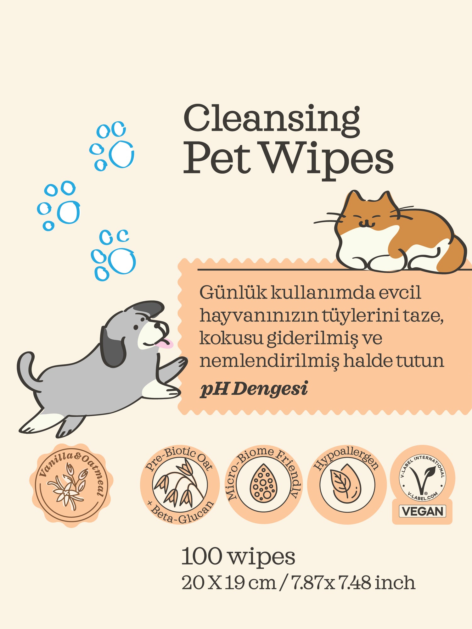 Lumi-Noble. Cleansing Pet Wipes