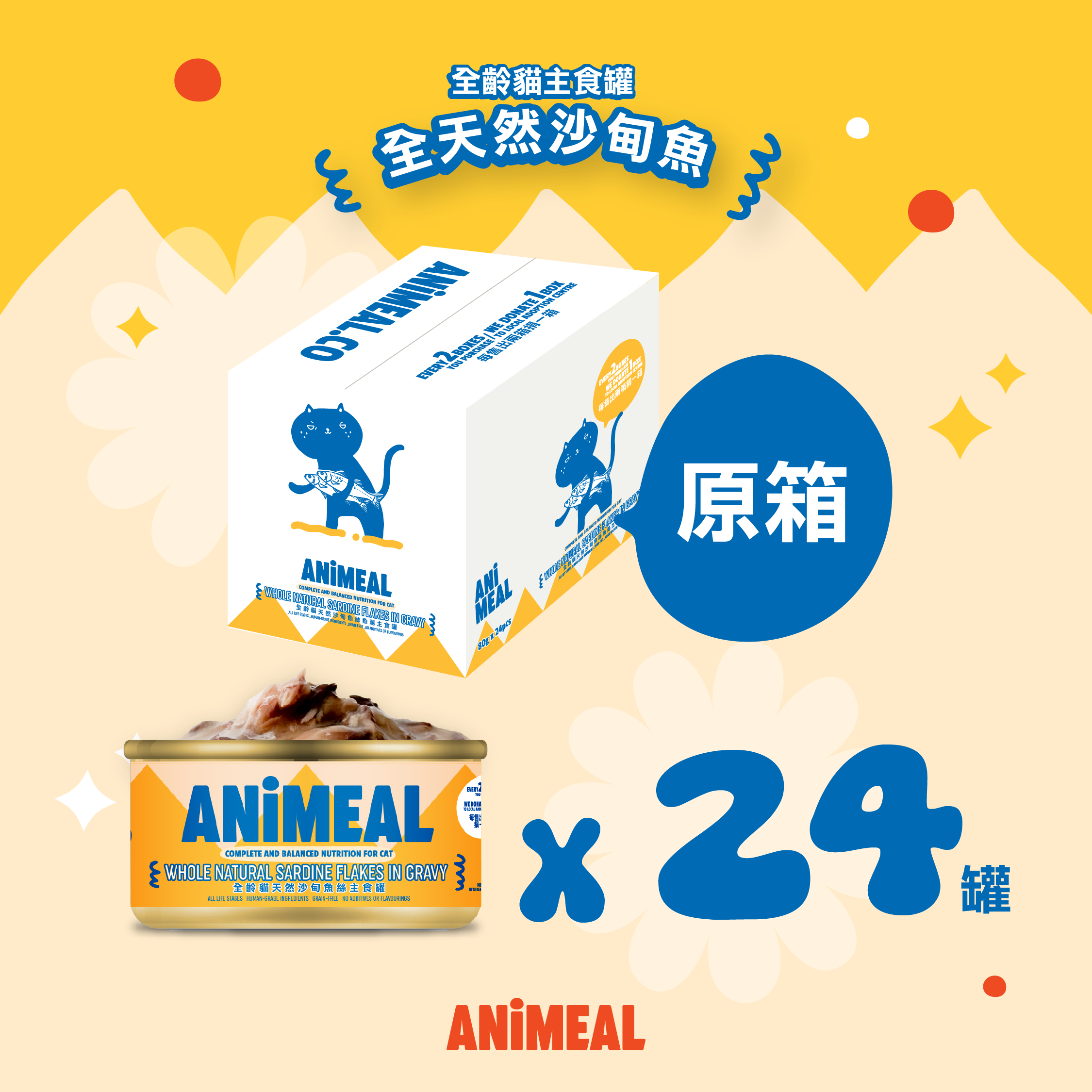 【新產品】高營補水|全齡貓肉絲主食罐80g