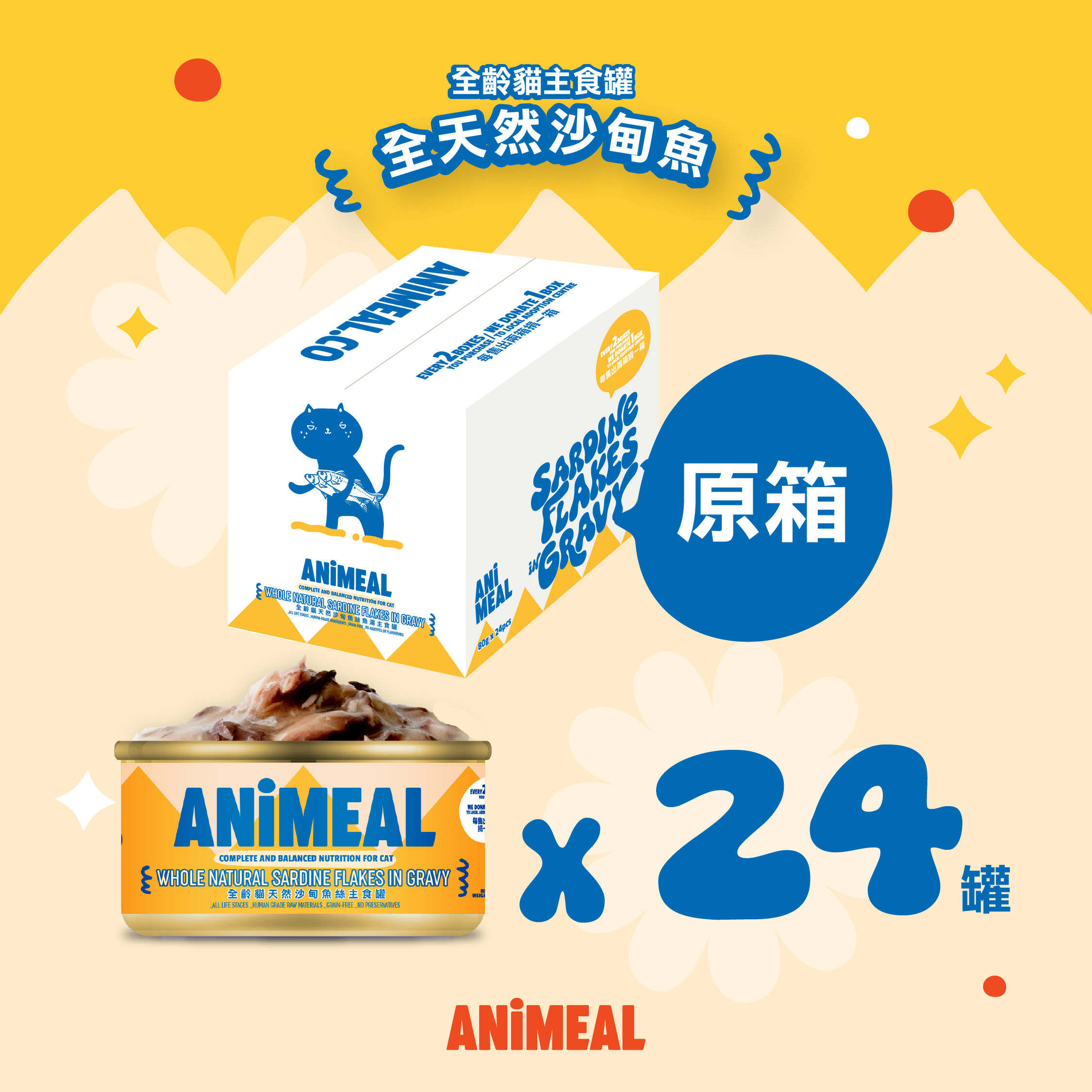 【新產品】高營補水|全齡貓肉絲主食罐80g