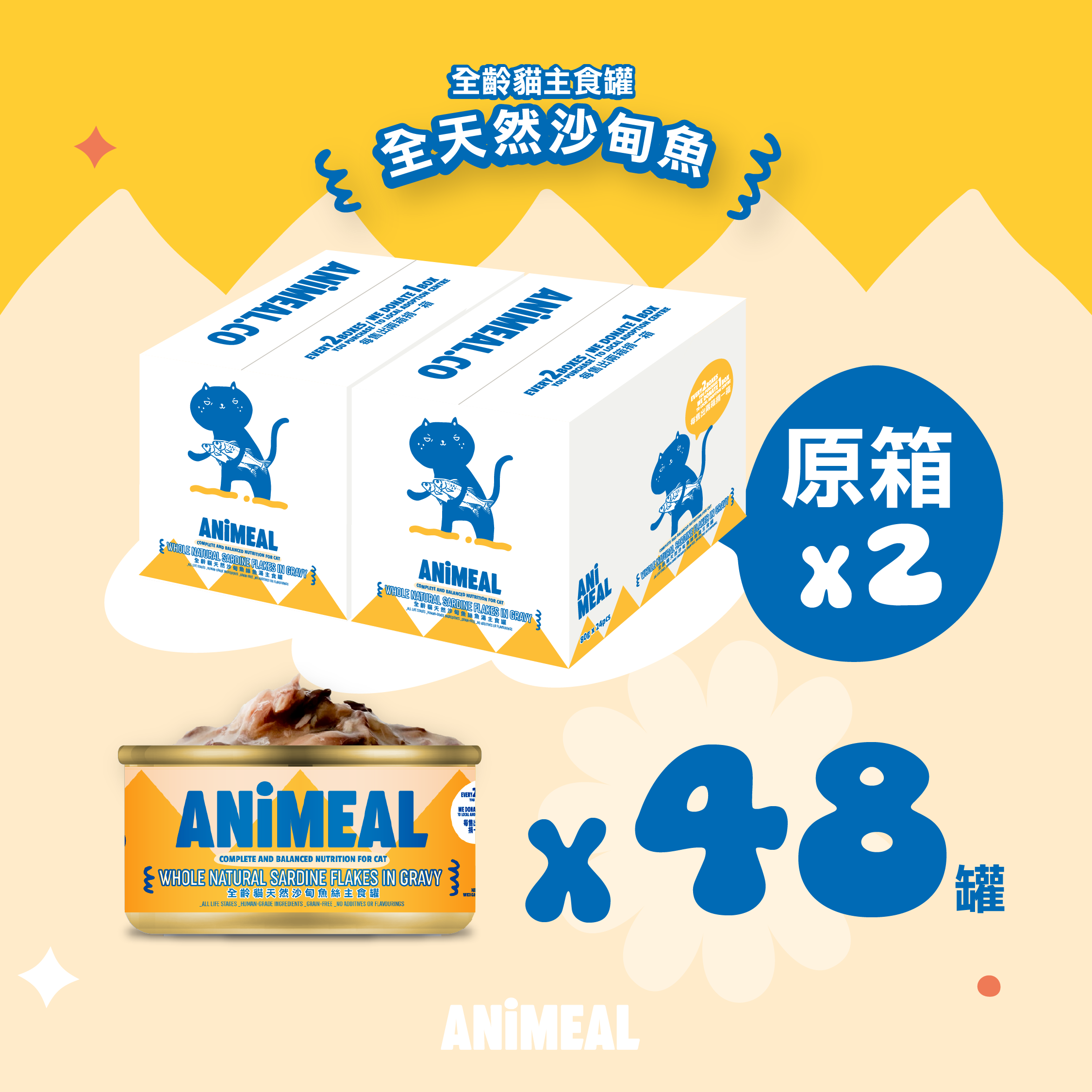 【新產品】高營補水|全齡貓肉絲主食罐80g