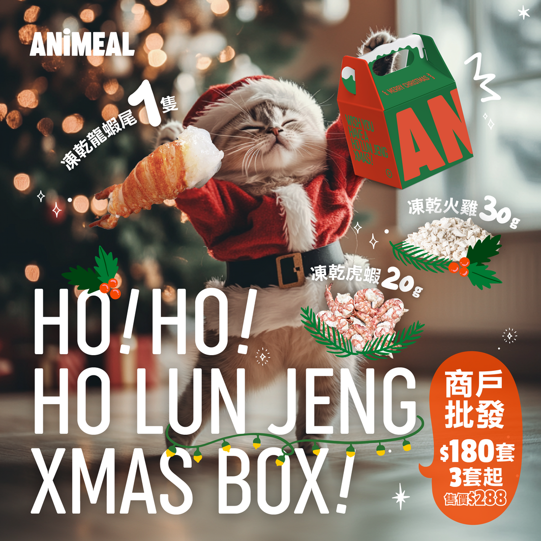 【批發】HO!HO!HO LUN JENG XMAS BOX!