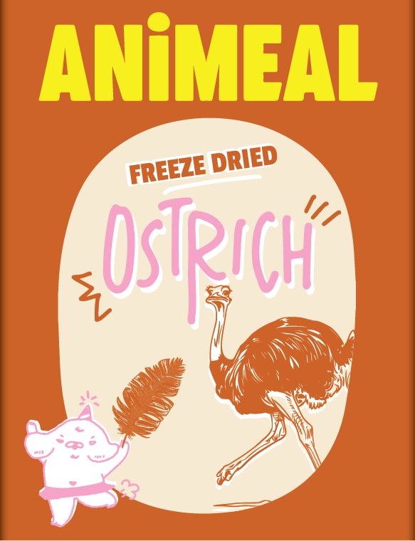 Freeze Dried Ostrich Cube