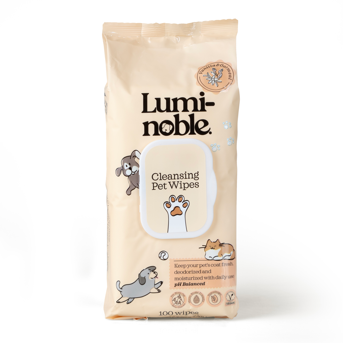 Lumi-Noble. Cleansing Pet Wipes